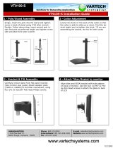VarTech VT9109-S Pole Mount Industrial Display Mounting Arm Installation guide