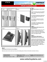 VarTech VT9135 Secure Stationary Industrial Display Wall Mount Installation guide
