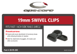 Ops-Core 19mm Goggle-Swivel Clips Operating instructions