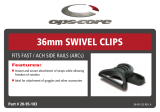 Ops-Core 36mm Goggle-Swivel Clips Operating instructions