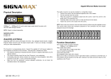 SignaMax1000BaseT to 1000 SX/LX Media Converters