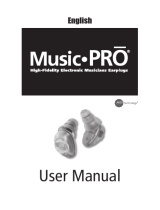 Etymotic MP-9-15 Music-PRO Electronic Earplugs User manual