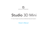 Definitive Technology Studio 3D Mini User manual