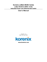 Korenix JetNet 3810G Series User manual