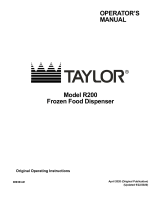 Taylor Model R200 Owner's manual