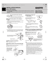 Sanyo VCC-P7574 - 1/4" Color CCD Indoor Mini Dome Camera Installation guide