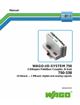 WAGO CANopen fieldbus coupler, D-Sub User manual