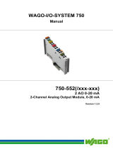 WAGO 2-channel, 0-20mA User manual