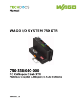 WAGO CANopen D-Sub/XTR User manual