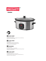 Menuett Slow Cooker Operating instructions