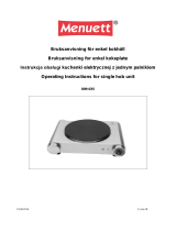 Menuett Kokeplate Operating instructions