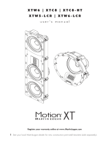 MartinLogan Motion XTW6-LCR User manual