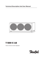 Teufel Theater 500 Surround "5.1-Set" Owner's manual