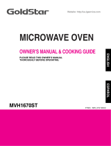 Goldstar MVH1670ST Owner's Manual & Cooking Manual