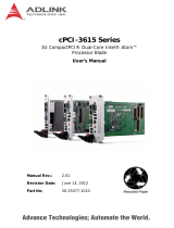 ADLINK Technology cPCI-3615 Series User manual