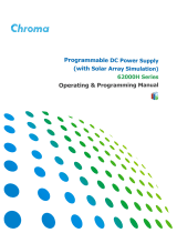 Chroma A620028 Operating & Programming Manual