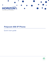Polycom PENNNET 650 Quick User Manual