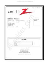 Zenith Z44SZ80 Series User manual