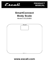 Escali SmartConnect SC200BS User manual