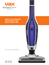 Vax H85-DP-B25 Dynamo Power Cordless Vacuum Cleaner Owner's manual