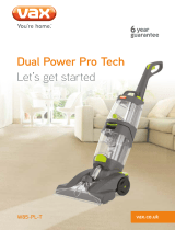 Vax W85-PL-T Dual Power Pro Advance Upright Carpet Cleaner User manual