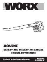 Worx 40V WG568E Max Lithium Corded Blower User manual