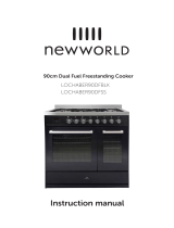 New World LOCHABER90DFSS 90cm Dual Fuel Cooker User manual