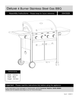 Deluxe 6 Burner Gas BBQ User manual