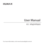 Humax Freeview Play H3 Espresso User manual