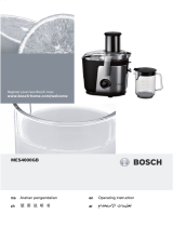 Bosch MES4000GB User manual