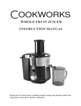 Cookworks Whole Fruit Juicer User manual