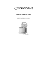 Cookworks HM729WB Hand Mixer User manual