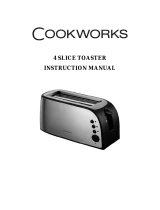 Cookworks 4 Slice Toaster User manual