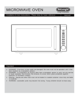 De'Longhi Delonghi P80D0El-DK 20L 800W Solo ET Microwave User manual