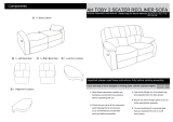 Argos Toby 2 Seat Faux Leather Recliner Sofa -Chocolate User manual