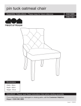 Heart of House Pin Tuck Pair of Chairs User manual