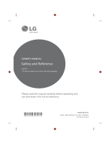 LG 32LH510U 32 Inch LED Freeview HD TV User manual