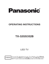 Panasonic 32 Inch TX-32GS352B Smart HD Ready LED TV User manual