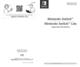 Nintendo Switch Lite Handheld Console User manual