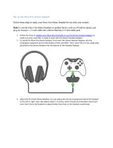 XBOX ONE OFFICIAL STEREO HEADSET User manual