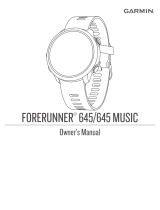 Garmin Forerunner 645 Music User manual