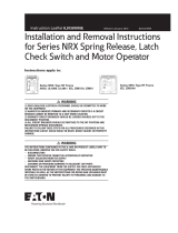 Eaton Series NRX Instruction Leaflet