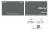 Seiko 7B72 Operating instructions