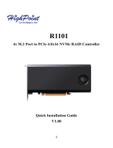 Highpoint R1101 Quick Installation Guide