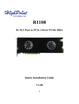 Highpoint R1101 Quick Installation Guide