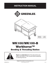Greenlee WK100 Workhorse Manual User manual