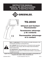 Textron TG-2000 Infrared and Contact Thermometer Manual User manual