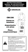 Greenlee CM-330 Clamp-on Ammeter User manual