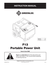 GREENLINE F13 User manual