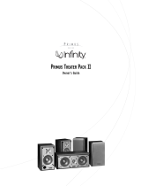 Infinity Primus Theater Pack II Owner's manual